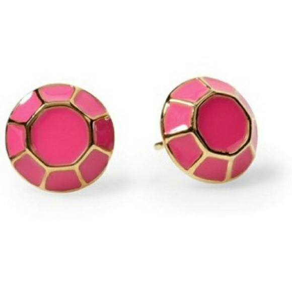 kate spade Jewelry - Kate Spade Jewel Bar stud earrings in pink